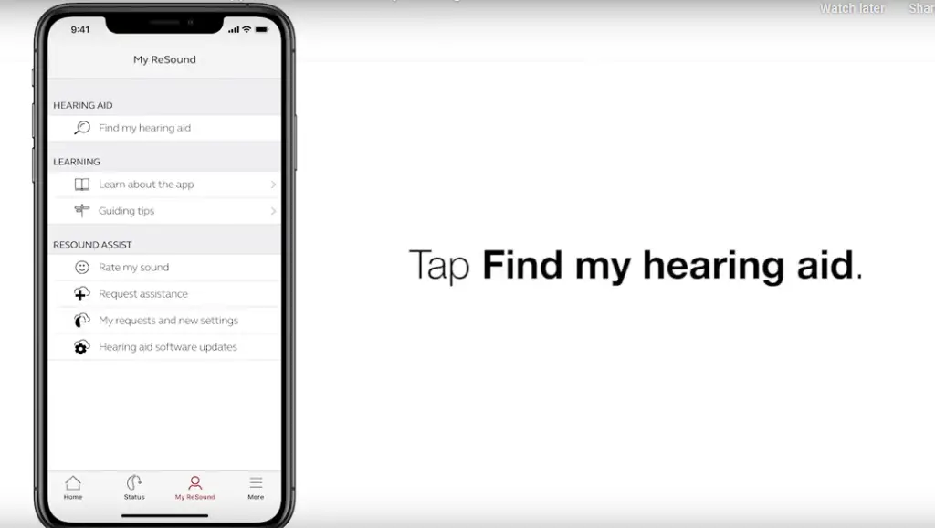 resound_smart_app_tap_find_my_hearing_aid